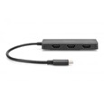 DIGITUS USB-C - 3x HDMI MST Video Hub DP 1.4, HDMI 2.0, 4K/60Hz