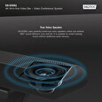DIGITUS 4K All-in-One Video Bar ePTZ, AI, 2x mikrofon/1x reproduktor