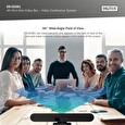 DIGITUS 4K All-in-One Video Bar ePTZ, AI, 2x mikrofon/1x reproduktor