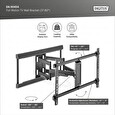DIGITUS Plně pohyblivý TV nástěnný držák 37-80", 60 kg zatížení max., VESA: 200x100, 200x200, 300x200, 400x200, 300x300, 400x300