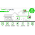 EVOLVEO DoorPhone AP2-2, drátový videotelefon pro dva byty s aplikací