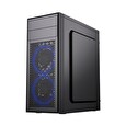 Gembird Fornax M100B/Midi Tower/Transpar./Černá
