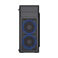 Gembird Fornax M100B/Midi Tower/Transpar./Černá