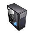 Gembird Fornax M100B/Midi Tower/Transpar./Černá