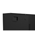LANBERG Nástěnná jednodílná skříň 19", 4U+3U/540x200, (dodávané složené), nízkoprofilová, plné dveře, černá (RAL9004)