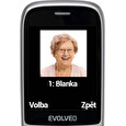EVOLVEO EasyPhone FS, vyklápěcí mobilní telefon 2.8" pro seniory s nabíjecím stojánkem (červená barv