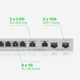 ZyXEL XGS1210-12,8-Port Gigabit webmanaged Switch with 8 port 1G + 2-Port 2.5G + 2-Port SFP+