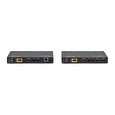 DIGITUS HDBaseT KVM Extender Set, 150 m 4K/60Hz, USB 2.0, PoC, IR, black