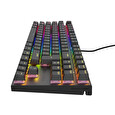 Genesis tichá herní klávesnice THOR 303/TKL/CZ/SK/RGB/Outemu Peach/Drátová USB/CZ-SK layout/Černá