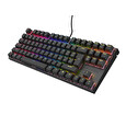 Genesis tichá herní klávesnice THOR 303/TKL/CZ/SK/RGB/Outemu Peach/Drátová USB/CZ-SK layout/Černá