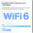 TP-LINK WiFi router Mercusys Halo H60X(2-pack) WiFi 6, AX1500, 3x GLAN2,4/5 GHz