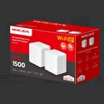 TP-LINK WiFi router Mercusys Halo H60X(2-pack) WiFi 6, AX1500, 3x GLAN2,4/5 GHz