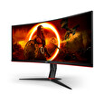 AOC LCD herní CU34G2XP 34" zakřivený VA 21:9 FreeSync/3440x1440@180Hz/1ms/400cd/80mil:1/2xHDMI/2xDP/4xUSB/VESA