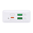 Baseus Adaman2 powerbanka 20000 mAh 30W 3xUSB/USB-C bílá