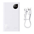 Baseus Adaman2 powerbanka 20000 mAh 30W 3xUSB/USB-C bílá