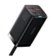 Baseus Rychlonabíječka do sítě GaN3, 2x USB-A, 2x USB-C 100W černá