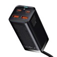 Baseus Rychlonabíječka do sítě GaN3, 2x USB-A, 2x USB-C 100W černá