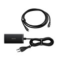 Baseus Nabíječka do sítě GaN5 Pro 2x USB-C/USB-A/HDMI 67W kabel 1.5m/USB-C kabel 1m černá