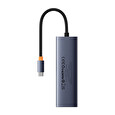 Baseus hub Ultra Joy USB 6v1 (USB-C/1xHDMI4K30Hz/3xUSB 3.0/1xPD/RJ45) šedý