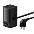 Nabíjecí stanice PowerCombo Digital 65W EU černá