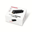 AXAGON CLR-M2XT, hliníkový pasivní chladič pro jedno i oboustranný M.2 SSD disk, výška 24 mm