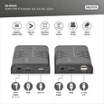 DIGITUS DS-55529 HDMI KVM IP Extender sada, Full HD, 60 Hz, 120m, černá