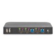 DIGITUS DS-12874 KVM Switch, 2x1 HDMI, HDMI Out, USB, 4Kx2K@60Hz, černá