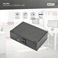 DIGITUS DS-12851 KVM Switch, 2x DP in, DP Out, 2x USB B, 4K @ 60 Hz, černá