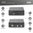 DIGITUS DS-12851 KVM Switch, 2x DP in, DP Out, 2x USB B, 4K @ 60 Hz, černá