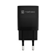 Univerzální USB nabíječka Natec RIBERA GaN 1X USB-A + 1X USB-C 30W, černá