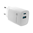 Universální USB nabíječka Natec RIBERA GaN 30W, 1X USB-A, 1X USB-C, černá