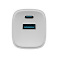Universální USB nabíječka Natec RIBERA GaN 30W, 1X USB-A, 1X USB-C, černá