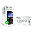 EVOLVEO EasyPhone FL, mobilní telefon pro seniory s nabíjecím stojánkem, černá