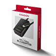 AXAGON ADM2-CM USB-C 10Gbps - M.2 NVMe & SATA SSD adaptér, kabel USB-C 10cm