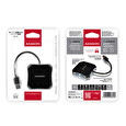 AXAGON HUE-S1B, 4x USB3.0 QUATTRO hub, 16cm kabel