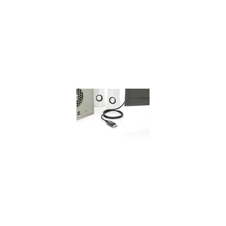 Cable DisplayPort 1.2 w/interlock 4K 60Hz UHD Type DP/HDMI A M/M black 1m