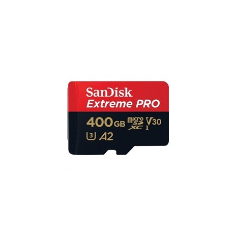 SanDisk Extreme PRO microSDXC 400GB - 170MB/s R/90MB/s W, A2 C10 V30 UHS-I, Adapter