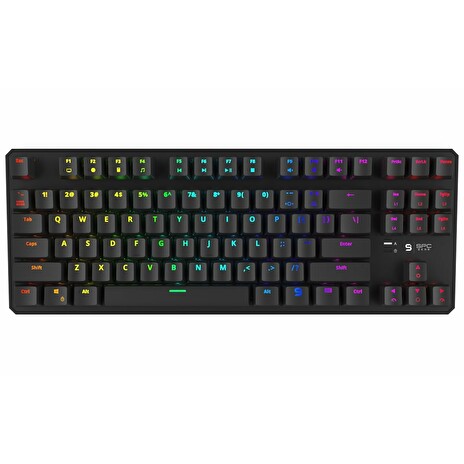 SPC Gear klávesnice GK530 Tournament / mechanická / Kailh Red / RGB podsvícení / kompaktní / US layout / USB