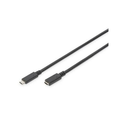 Cable USB 3.1 Gen.2 SuperSpeed+ 10Gbps Type USB C/C M/F black 1m