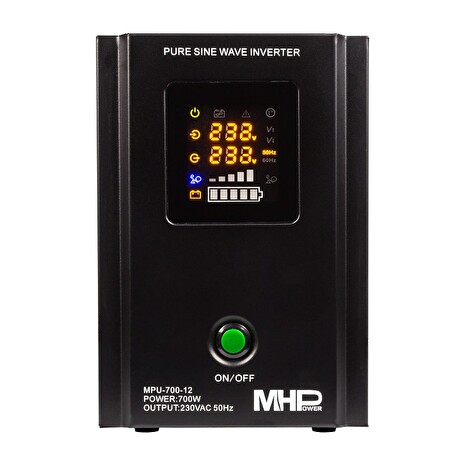 Záložní zdroj MHPower MPU700-12,UPS,700W, čistá sinus