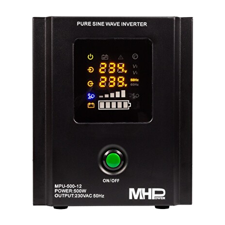 Záložní zdroj MHPower MPU500-12,UPS,500W, čistá sinus
