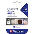 Verbatim USB Drive 64 GB - Fingerprint Secure (R:80/W:70 MB/s)