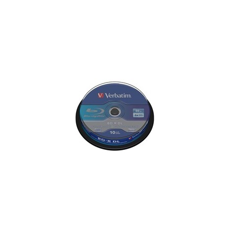 Verbatim Blu-ray BD-R DL [ Spindle 10 | 50GB | 6x |WHITE BLUE SURFACE HARD COAT]