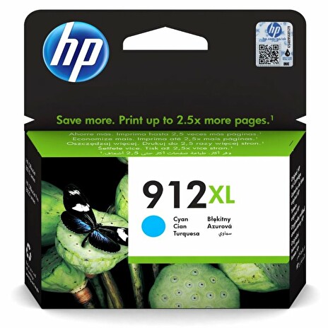 HP cartridge 912XL (cyan, 825str.) pro HP OfficeJet 8013, HP OfficeJet Pro 8023