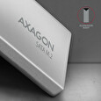AXAGON EEM2-U3C, USB-C 3.2 Gen 1 - M.2 SATA SSD kovový box, délka 42 až 80 mm