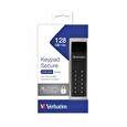 Verbatim USB 3.0 Drive 128 GB - Keypad Secure (R:160/W:150 MB/s) GDPR