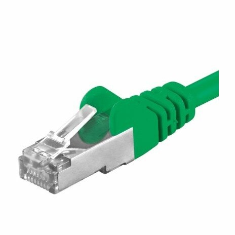 Premiumcord Patch kabel CAT 6a S-FTP, RJ45-RJ45, AWG 26/7 10m zelený