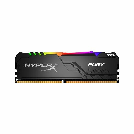 HyperX FURY RGB - DDR4 - 32 GB: 2 x 16 GB - DIMM 288-pin - 3000 MHz / PC4-24000 - CL15 - 1.35 V - bez vyrovnávací paměti - bez ECC - černá