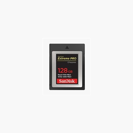SanDisk Compact Flash Card 128GB Express Extreme Pro (R:1700/W:1200 MB/s)