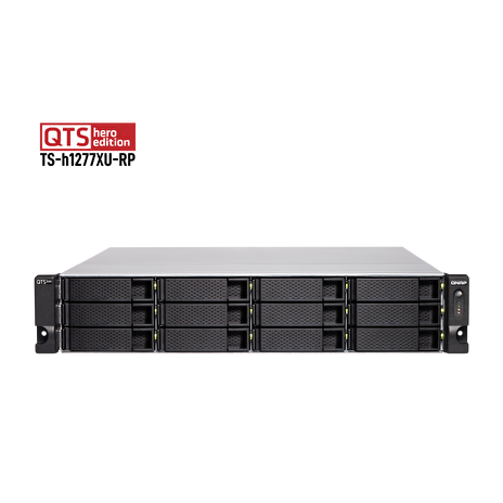 QNAP TS-h1277XU-RP-3700X-32G (Ryzen 3,4GHz, ZFS, 12xSATA, 32GB RAM, 2x GbE, 2x 10G SFP+, 2x 10GbE)